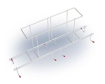 Halterung Tupferzählbeutel doppelt Halterung Tupferzählbeutel doppelt