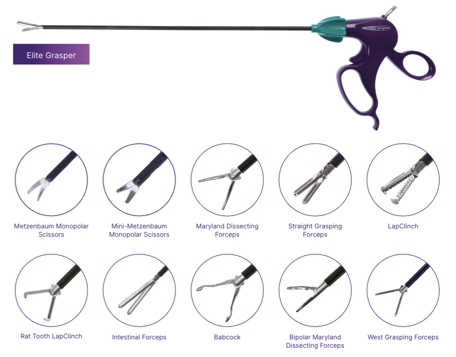 Purple Lap Clinch Fasszange