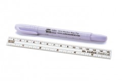 Hautmarkierstift, normale Spitze runder Stift, flexiblem Lineal