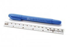 Hautmarkierstift, feine Spitze runder Stift, flexiblem Lineal