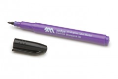 Permanent Label Marker Black, normale Spitze, runder Stift
