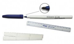 Hautmarkierstift "Modern Style" , feine Spitze mit Label und Lineal